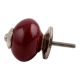 Solid Cherry Silver Fitting Drawer Knob